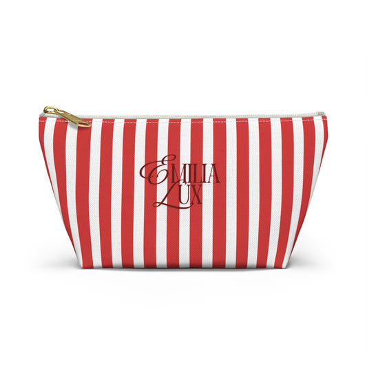 Emilia Lux Red Accessory Pouch