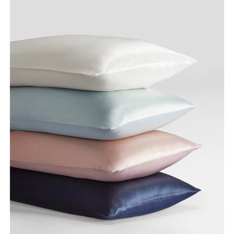 Mulberry Silk Pillowcase for Hair & Skin Care Anti-Frizz Satin Pillow Case Queen/King Super Soft Hypoallergenic Bedding Cover