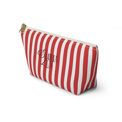 Emilia Lux Red Accessory Pouch
