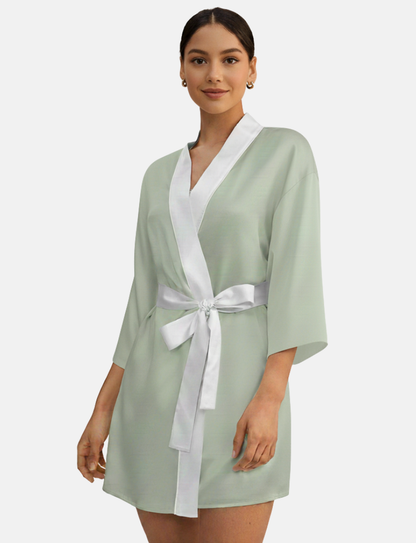 Soft Sage Kimono
