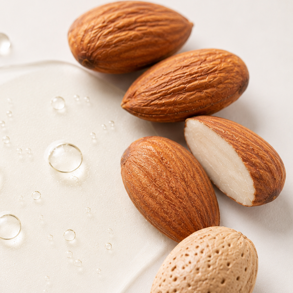 Almond oil skincare ingredient for deep nourishment, hydration, and smoother-looking skin