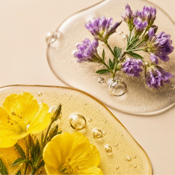 Bakuchiol and evening primrose oil skincare ingredients for anti-aging and smoother-looking skin