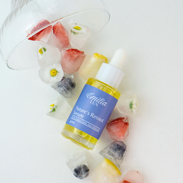 Retinol alternative bakuchiol serum suitable for sensitive and delicate skin