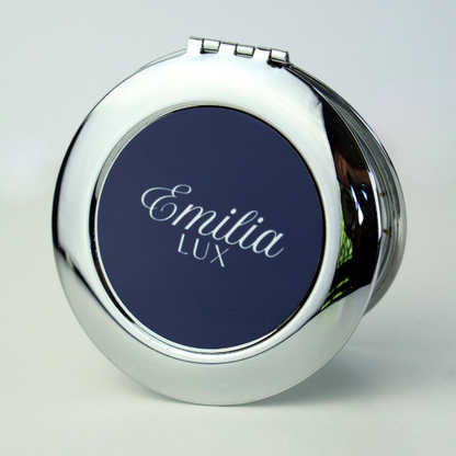 Compact makeup mirror for travel, on-the-go beauty, and effortless touch-ups