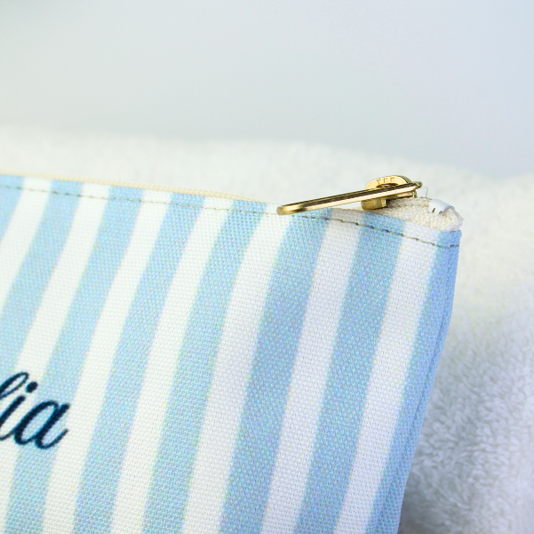 Compact cosmetic pouch for beauty essentials, skincare, and on-the-go organization