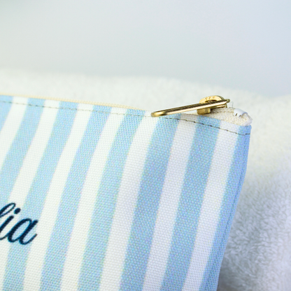 Compact cosmetic pouch for beauty essentials, skincare, and on-the-go organization