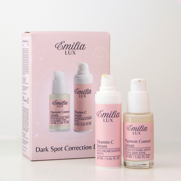 Skincare set for dark spots, uneven skin tone, and brighter-looking skin
