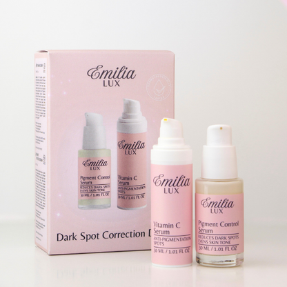 Skincare set for dark spots, uneven skin tone, and brighter-looking skin
