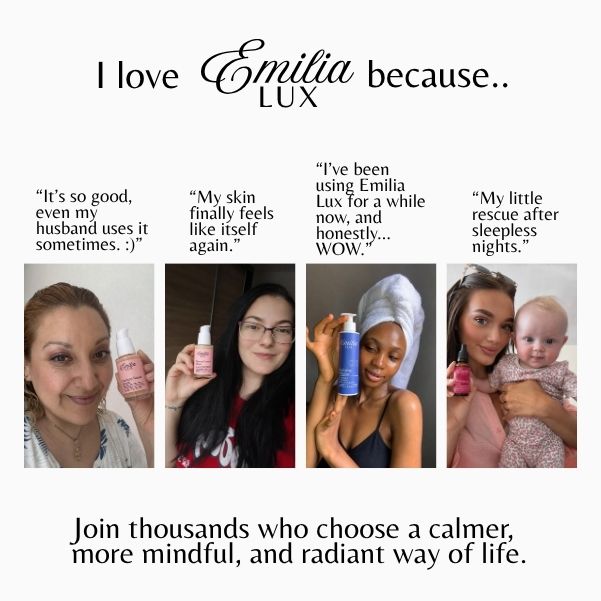 emilia-lux-customer-reviews-why-they-love-us.
Emilia Lux customer reviews sharing why they love the skincare products, featuring real-life product experiences and daily skincare routines.
