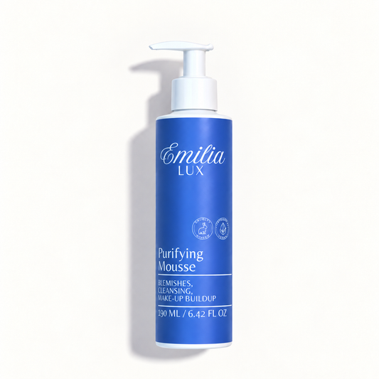 Emilia Lux Purifying Mousse gentle facial cleanser