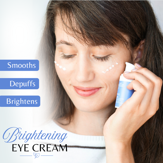 Eye cream designed to reduce puffiness and improve dark circles