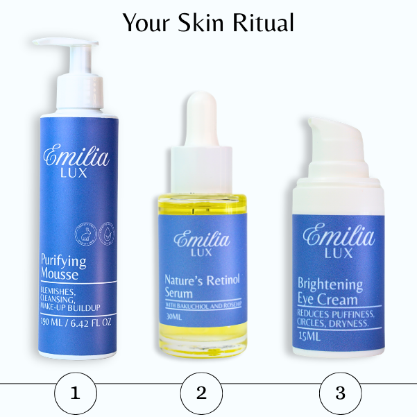 Emilia Lux Purifying Mousse Foaming Face Wash – gentle facial cleanser that deeply cleanses pores and removes excess oil while maintaining hydrated, balanced skin
